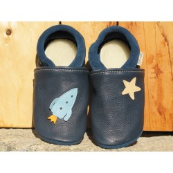 Chaussons en cuir Galaxie